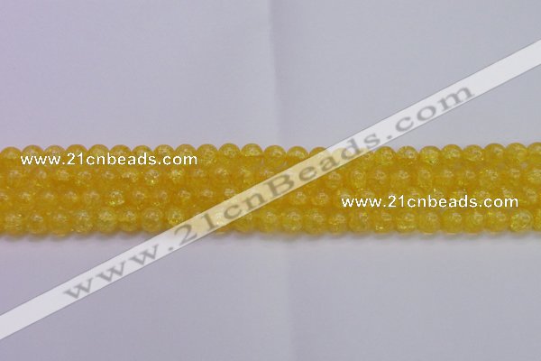 CKQ323 15.5 inches 8mm round dyed crackle quartz beads wholesale