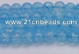 CKQ329 15.5 inches 6mm round dyed crackle quartz beads wholesale