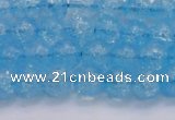 CKQ330 15.5 inches 8mm round dyed crackle quartz beads wholesale