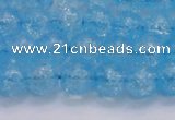 CKQ331 15.5 inches 10mm round dyed crackle quartz beads wholesale