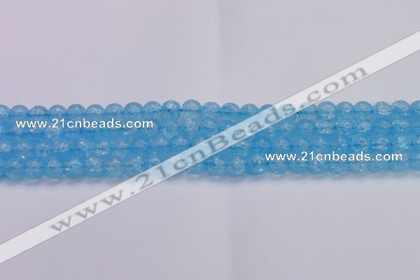 CKQ331 15.5 inches 10mm round dyed crackle quartz beads wholesale