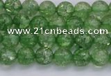 CKQ336 15.5 inches 6mm round dyed crackle quartz beads wholesale