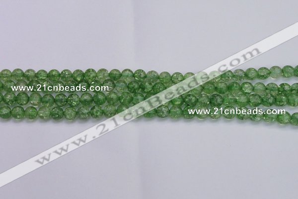 CKQ336 15.5 inches 6mm round dyed crackle quartz beads wholesale