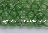 CKQ337 15.5 inches 8mm round dyed crackle quartz beads wholesale