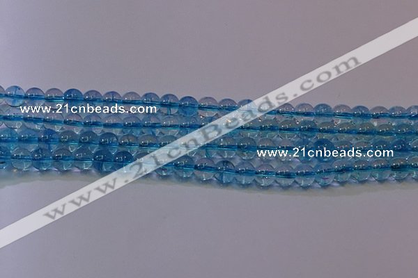 CKQ370 15.5 inches 4mm round dyed crackle quartz beads wholesale