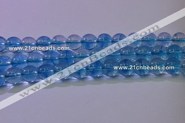 CKQ372 15.5 inches 8mm round dyed crackle quartz beads