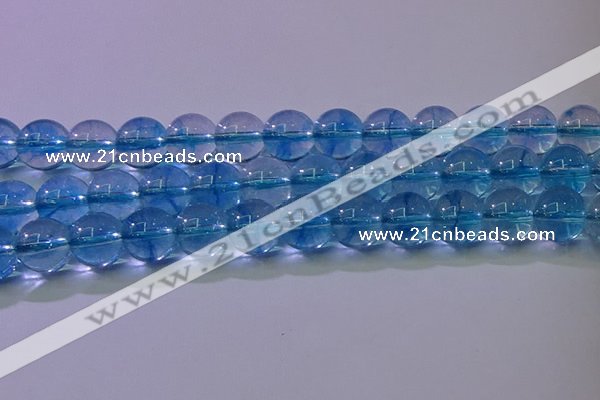 CKQ373 15.5 inches 10mm round dyed crackle quartz beads