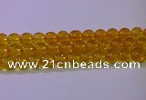 CKQ382 15.5 inches 8mm round dyed crackle quartz beads