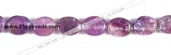 CKU01 15 inches 8*10mm oval purple kunzite beads Wholesale