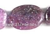 CKU02 15 inches 10*14mm oval purple kunzite beads Wholesale