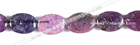 CKU02 15 inches 10*14mm oval purple kunzite beads Wholesale