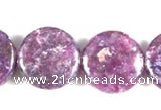 CKU04 15 inches 16mm coin purple kunzite beads wholesale