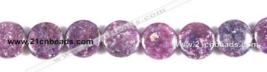 CKU04 15 inches 16mm coin purple kunzite beads wholesale