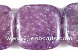 CKU08 15 inches 16*16mm square purple kunzite beads wholesale