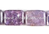 CKU10 15 inches 13*18mm rectangle purple kunzite beads wholesale