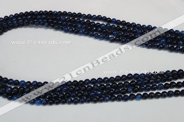 CKU100 15.5 inches 4mm round dyed kunzite beads wholesale