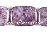 CKU11 15 inches 18*25mm rectangle purple kunzite beads wholesale