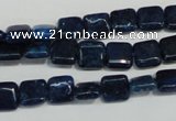 CKU115 15.5 inches 8*8mm square dyed kunzite beads wholesale