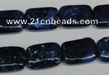 CKU125 15.5 inches 13*18mm rectangle dyed kunzite beads wholesale