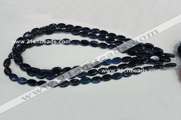 CKU130 15.5 inches 8*12mm oval dyed kunzite beads wholesale