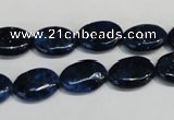 CKU131 15.5 inches 10*14mm oval dyed kunzite beads wholesale