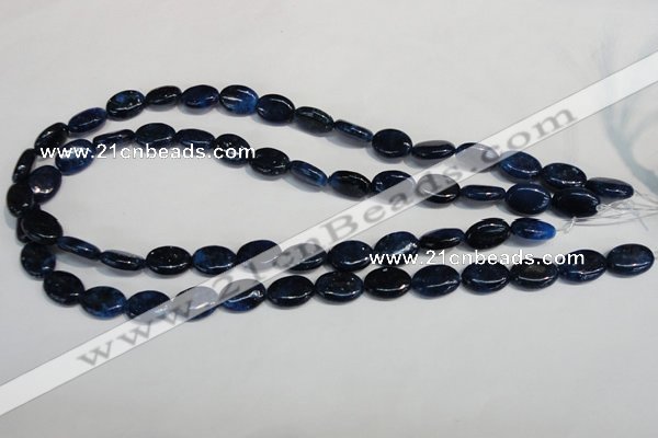 CKU131 15.5 inches 10*14mm oval dyed kunzite beads wholesale