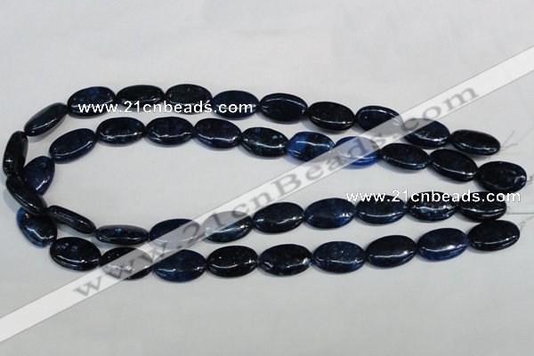 CKU132 15.5 inches 12*20mm oval dyed kunzite beads wholesale