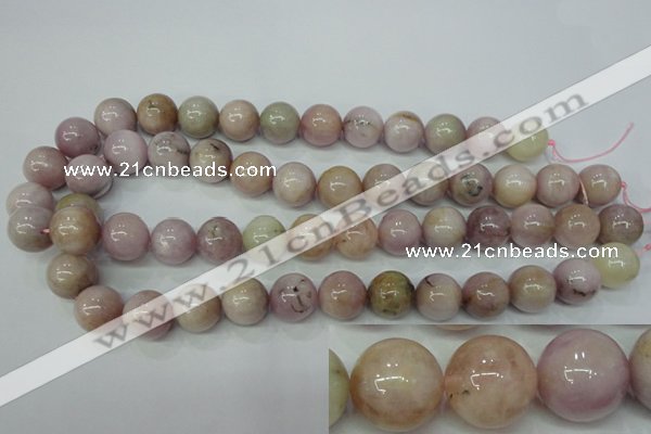 CKU207 15.5 inches 14mm round pink kunzite beads wholesale