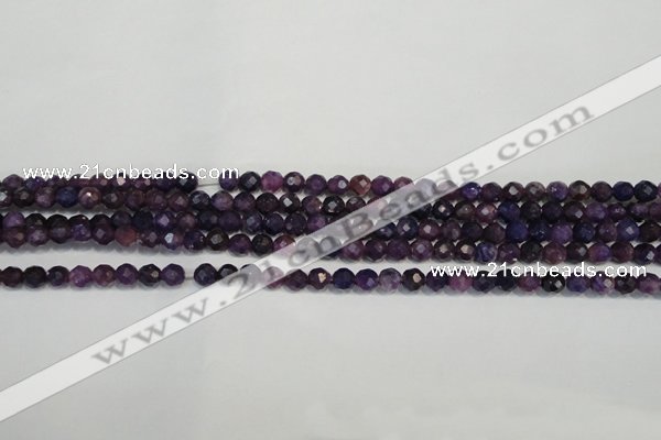 CKU21 15.5 inches 6mm faceted round purple kunzite beads wholesale