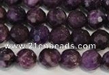 CKU23 15.5 inches 10mm faceted round purple kunzite beads wholesale