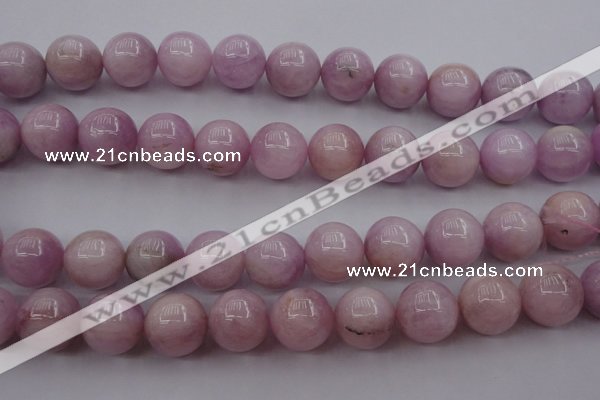 CKU257 15.5 inches 14mm round pink kunzite beads wholesale