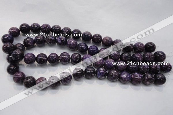 CKU30 15.5 inches 14mm round purple kunzite beads wholesale