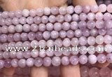 CKU320 15.5 inches 6mm round natural pink kunzite beads