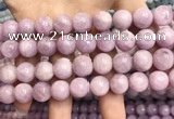 CKU323 15.5 inches 12mm round natural pink kunzite beads