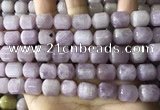 CKU333 15.5 inches 10*12mm tube kunzite gemstone beads