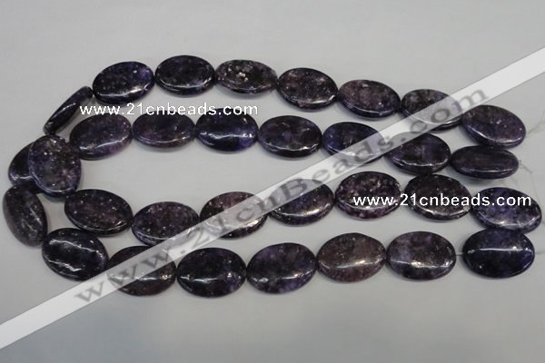 CKU42 15.5 inches 18*25mm oval purple kunzite beads wholesale