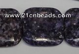 CKU50 15.5 inches 30*30mm square purple kunzite beads wholesale