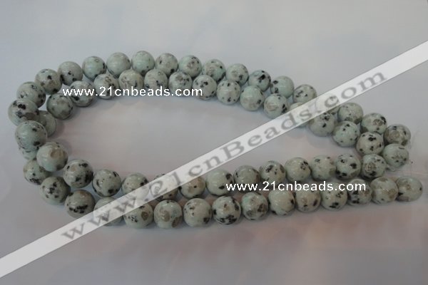 CKW04 15.5 inches 12mm round kiwi jasper gemstone beads