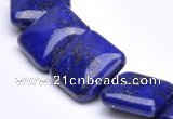 CLA01 15.5 inch 18*18mm square deep blue dyed lapis lazuli beads