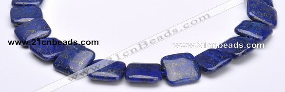 CLA02 Square 20*20mm deep blue dyed lapis lazuli gemstone beads