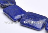 CLA03 Deep blue rectangle 18*25mm dyed lapis lazuli beads