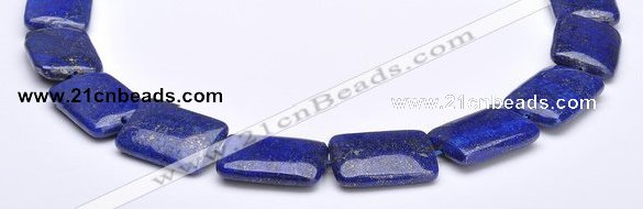 CLA03 Deep blue rectangle 18*25mm dyed lapis lazuli beads