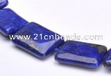 CLA04 15*20mm rectangle deep blue dyed lapis lazuli stone beads