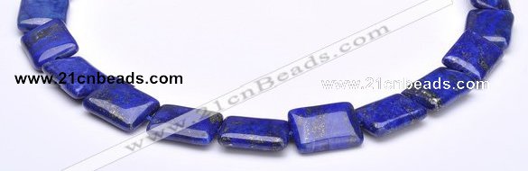 CLA04 15*20mm rectangle deep blue dyed lapis lazuli stone beads