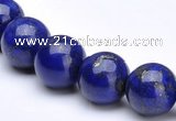 CLA10 Round deep blue dyed lapis lazuli 8mm beads wholesale