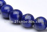 CLA15 18mm round deep blue dyed lapis lazuli beads wholesale