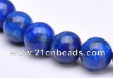 CLA24 Round 10mm blue dyed lapis lazuli gemstone beads Wholesale