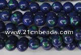 CLA401 15.5 inches 6mm round synthetic lapis lazuli beads