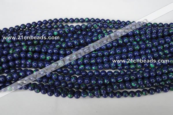 CLA401 15.5 inches 6mm round synthetic lapis lazuli beads