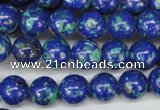 CLA402 15.5 inches 8mm round synthetic lapis lazuli beads